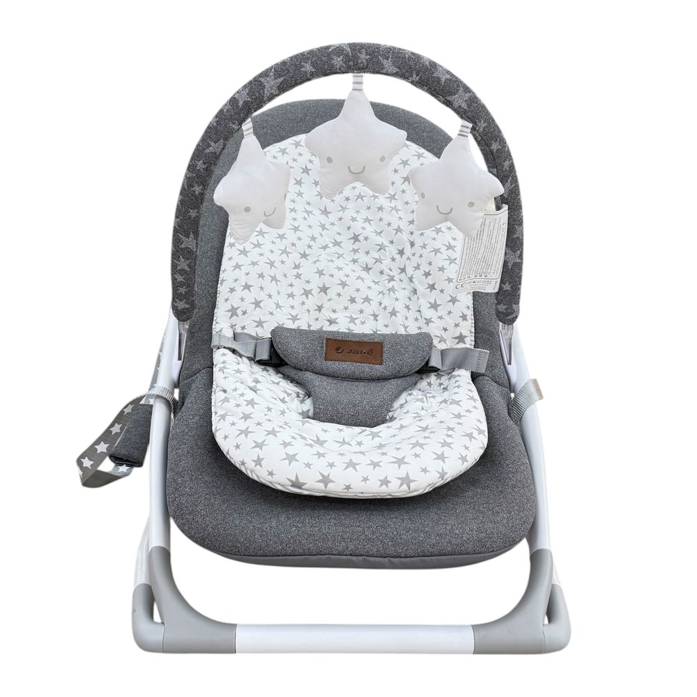 Jane - Fold Baby Bouncer And Rocker With Activity Arch - Star