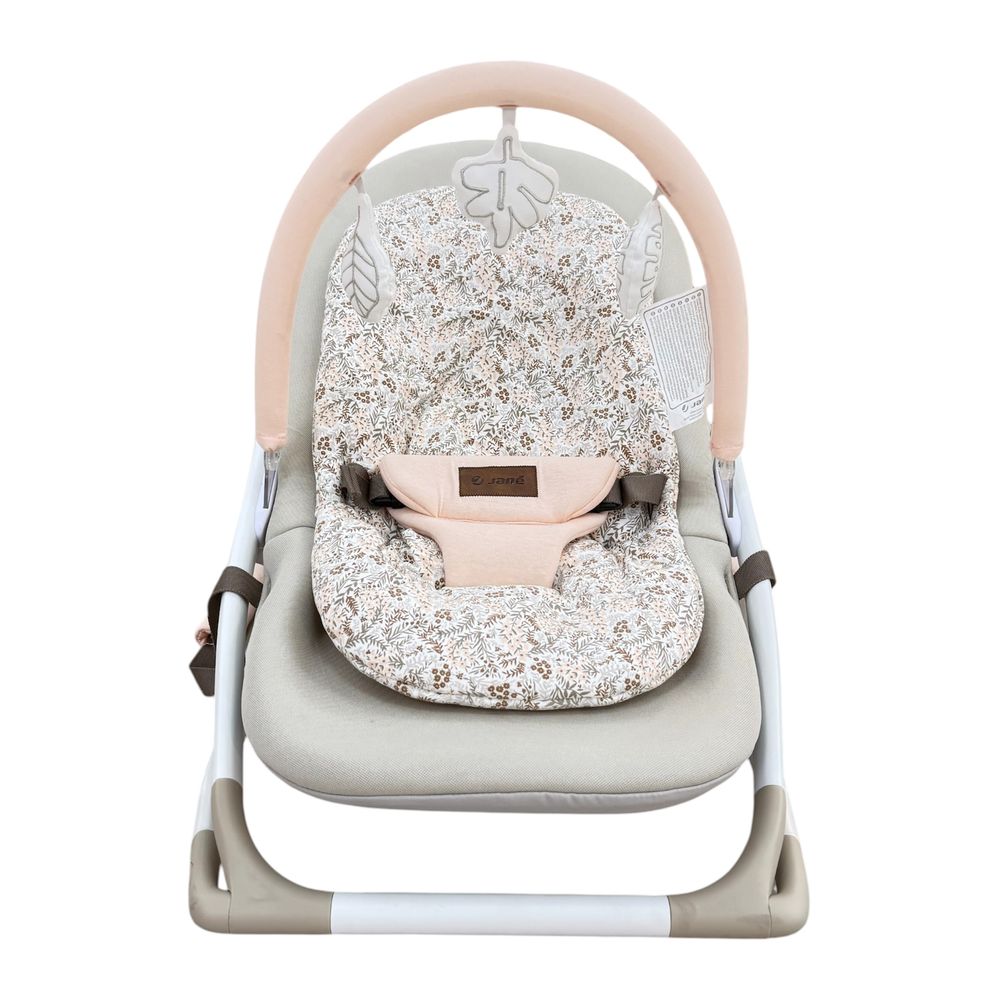 Jane - Fold Baby Bouncer And Rocker With Activity Arch - Pale