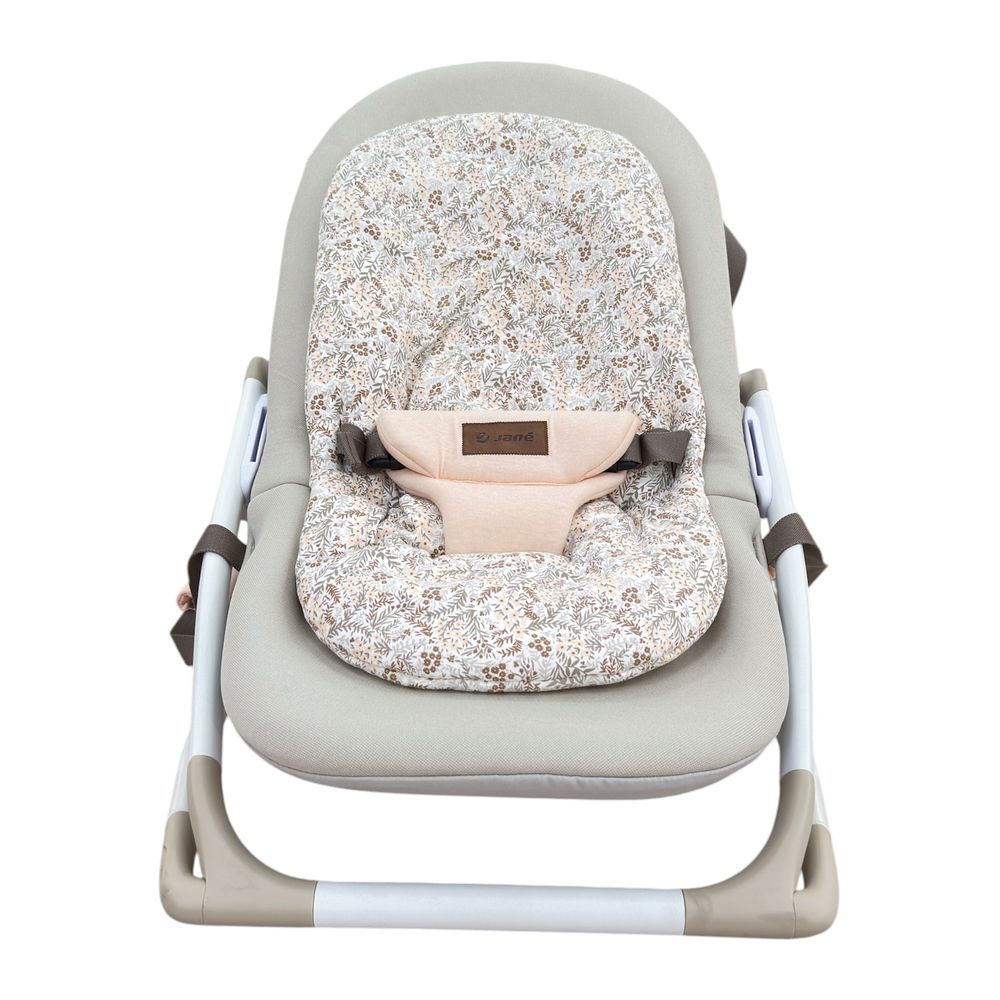 Jane - Fold Baby Bouncer And Rocker With Activity Arch - Pale