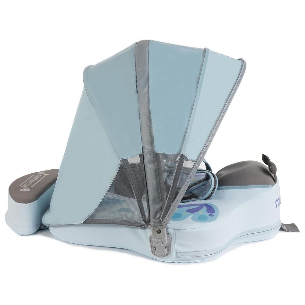 Mambobaby - Baby Swimming Float With Canopy - Blue Butterfly