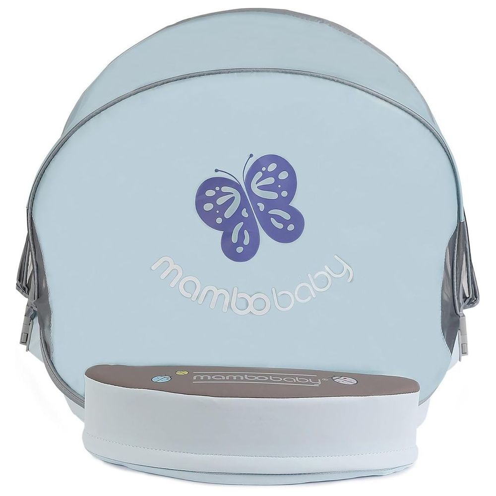 Mambobaby - Baby Swimming Float With Canopy - Blue Butterfly