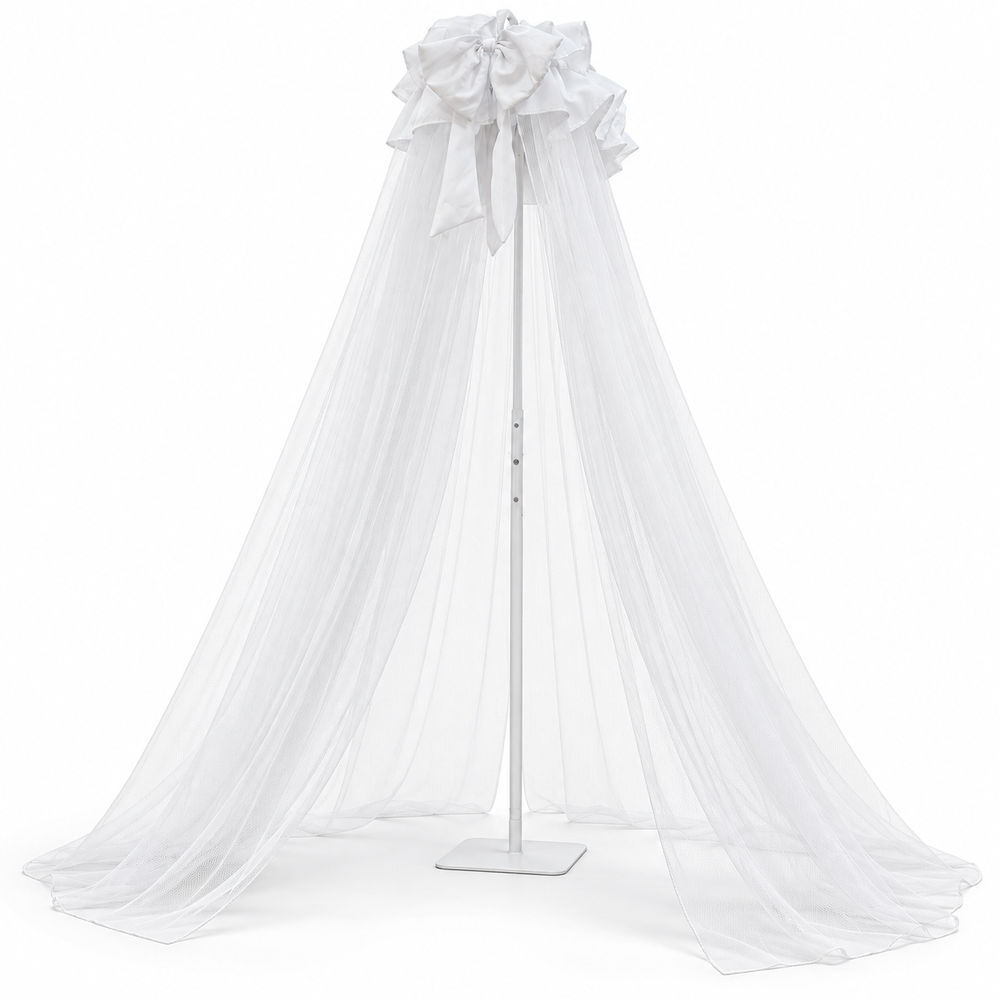 Miila - Baby Cot Mosquito Net With Adjustable Stand - White