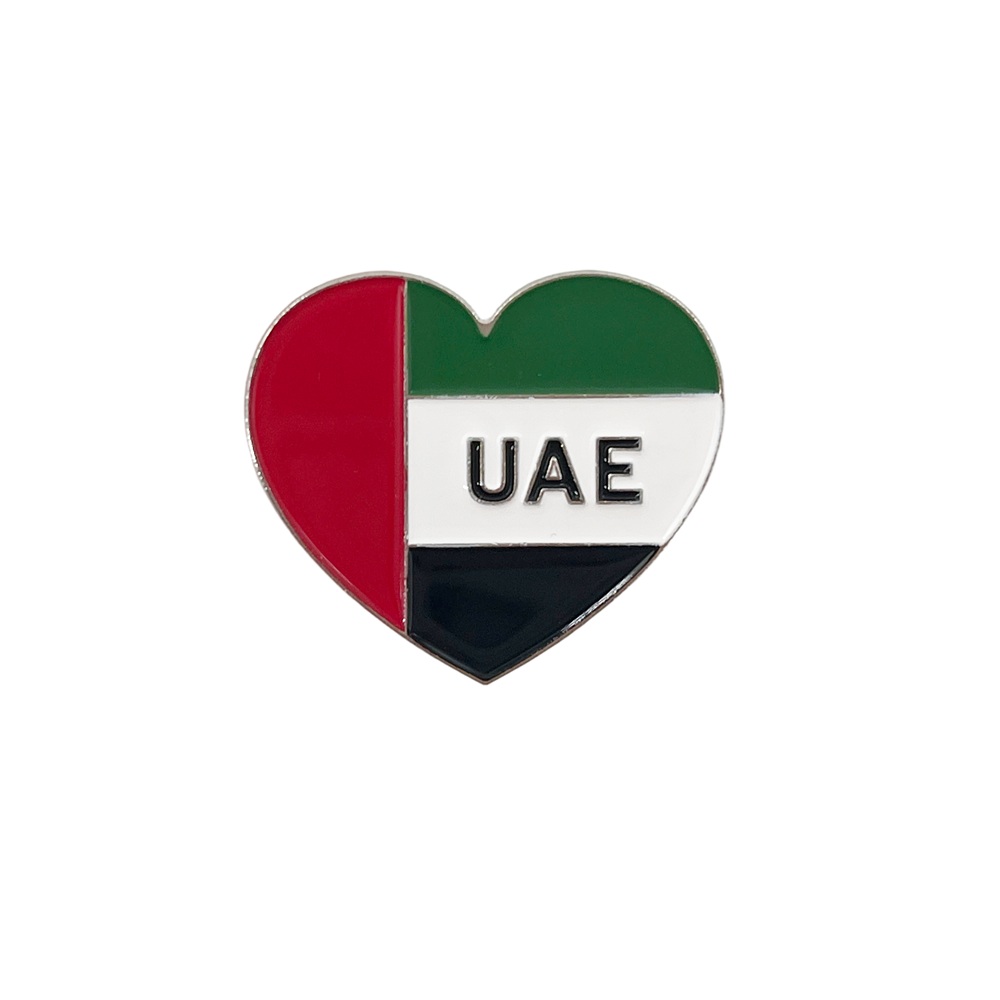 Party Magic - UAE Heart Shape Magnet Pins - 2 Pcs