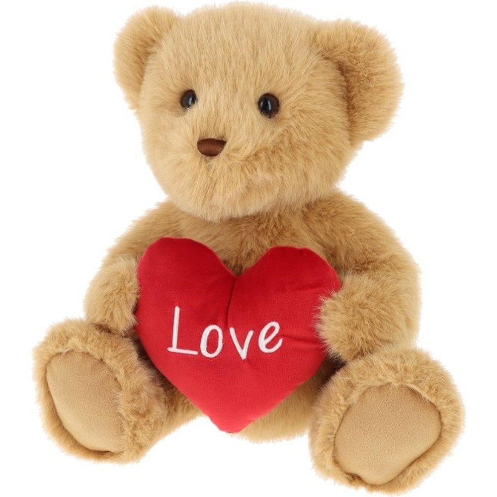 Keel Toys - Keeleco Sherwood Bear With Heart - Brown