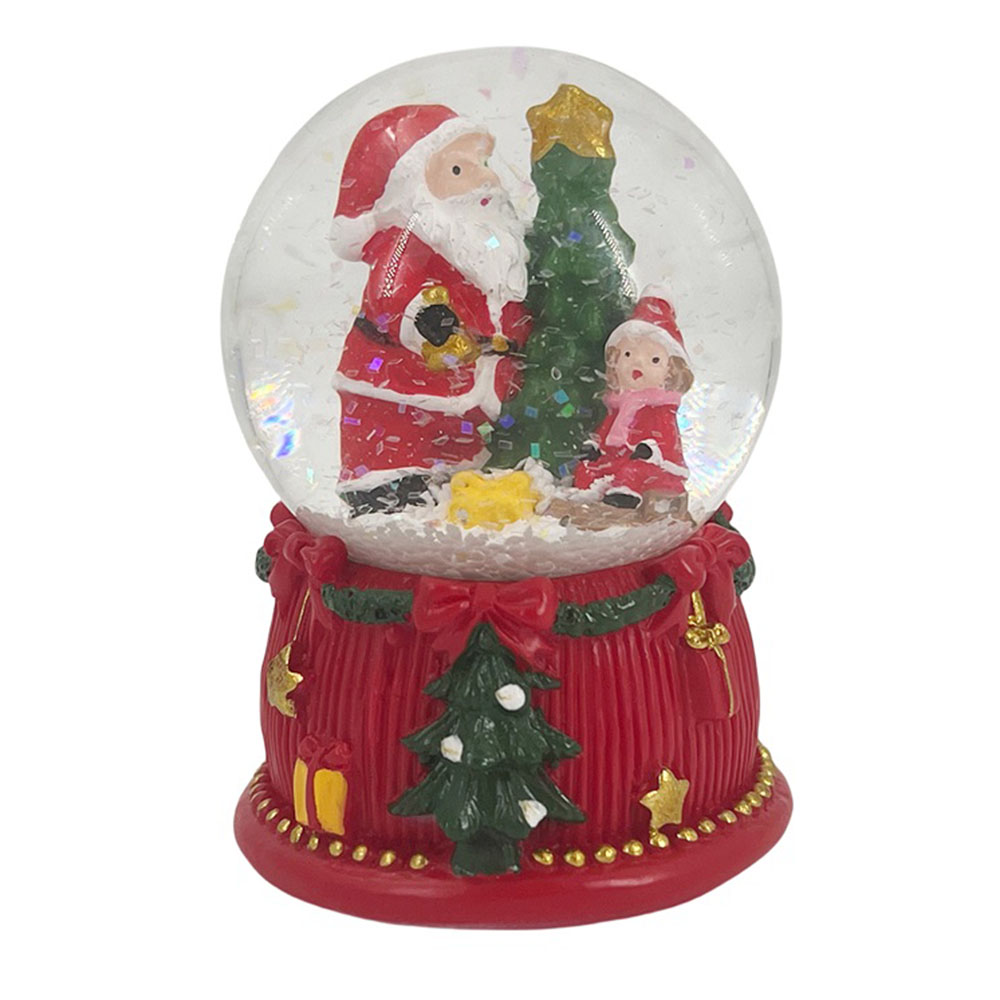 Christmas Magic Santa Water Globe - 4.5 x 4.5 x 6.5 cm