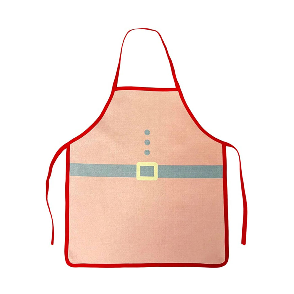 Christmas Magic Santa Chef Apron Set - Red - 2 Pc Set