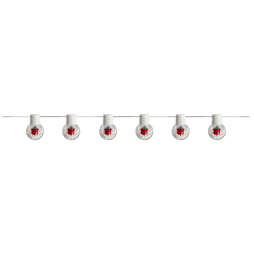 Christmas Magic - 10 LED Decorated Light - Gift Design - Warm White - 1.8 m