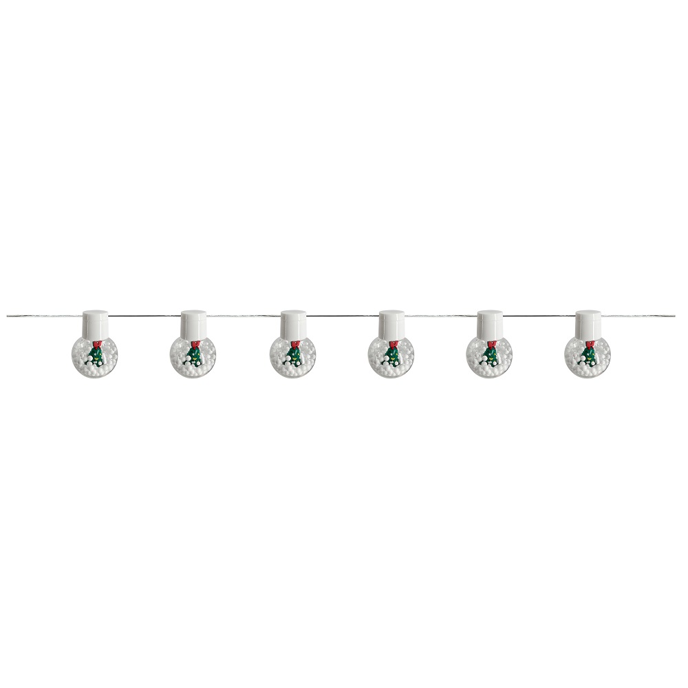 Christmas Magic - 10 LED Decorated Light - Warm White - Christmas Design - 1.8 m