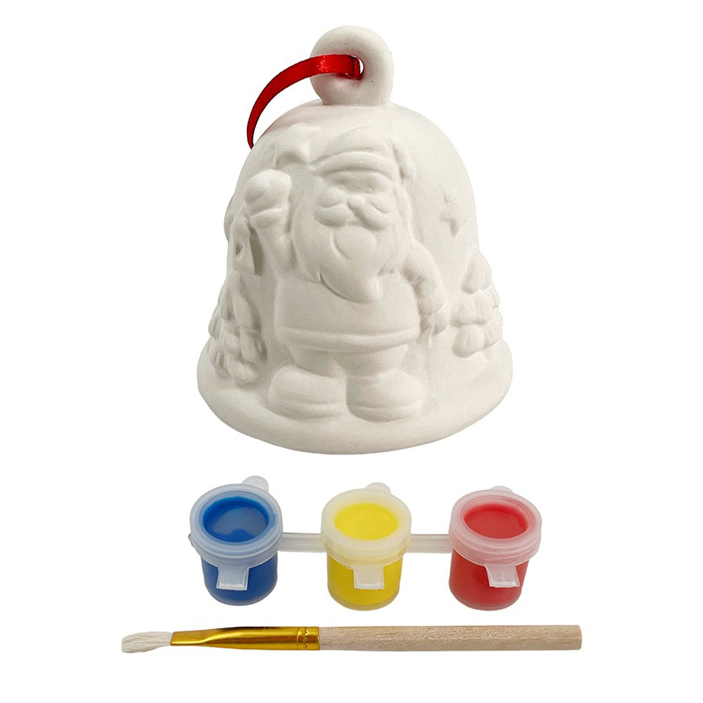 Christmas Magic Bell With Santa DIY Paint Set - 3 Pc Set