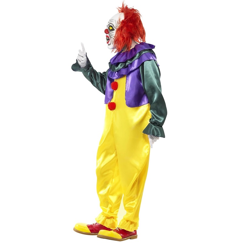 Smiffys - Classic Horror Clown Costume With Mask Set