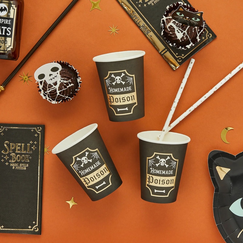 Hootyballoo - Homemade Poison Paper Cups - Pack of 8