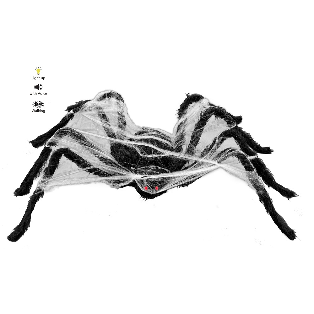 Party Magic - Animated Spider With Sound - Black