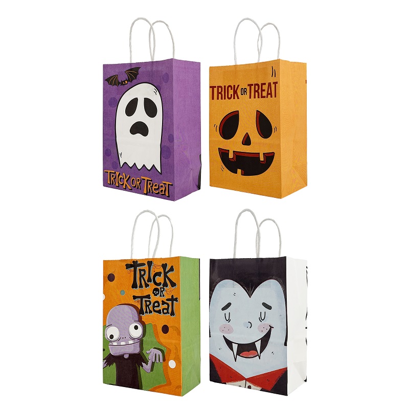 Party Magic - Pumpkins And Friends Gift Bags Asst - Pack of 8
