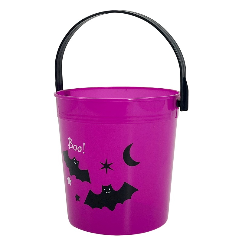 Party Magic - Halloween Bucket Purple - 11.5 x 11.5 x 12 cm