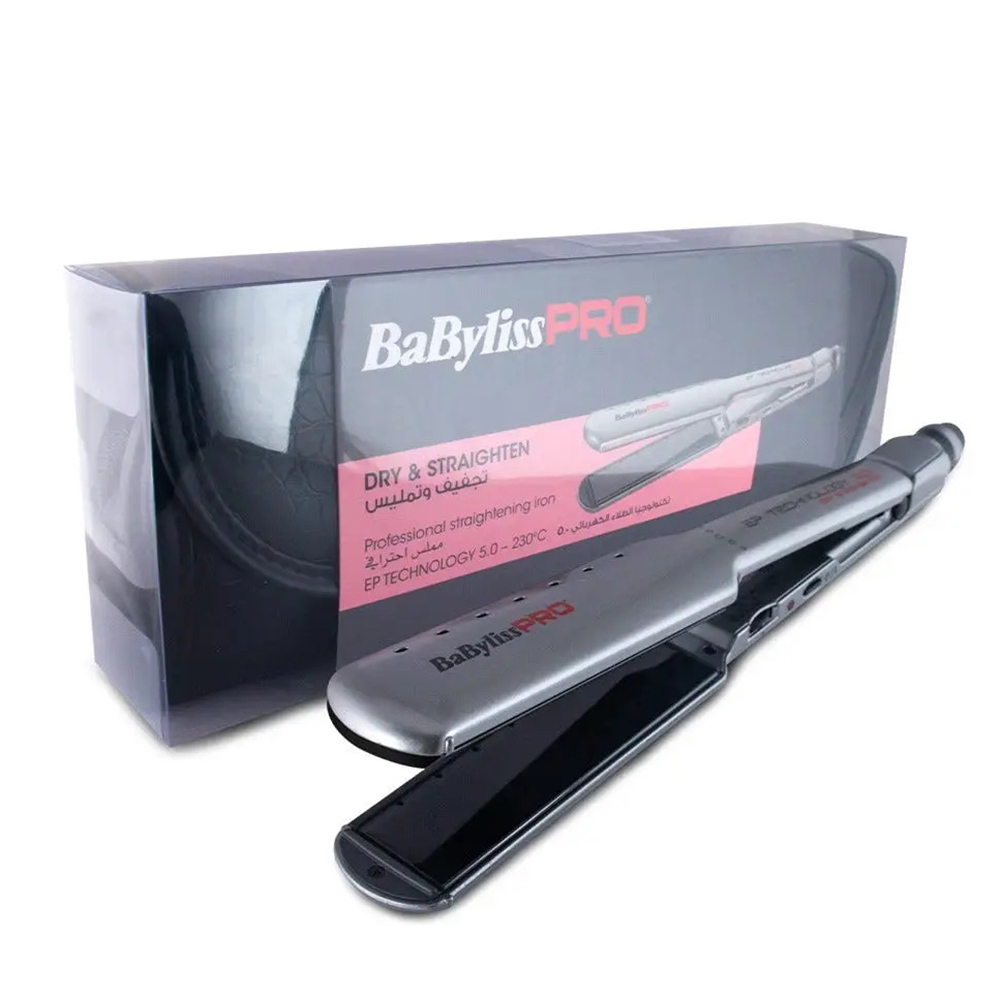 Babyliss Pro - Dry And Straighten Straightener - Silver - 38 mm