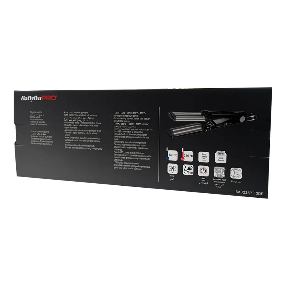 Babyliss Pro - Ionic 3D Waver Hair Styler - Silver/Black