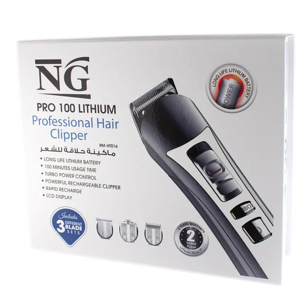 Ng - Pro 100 Lithium Professional Hair Clipper - Black