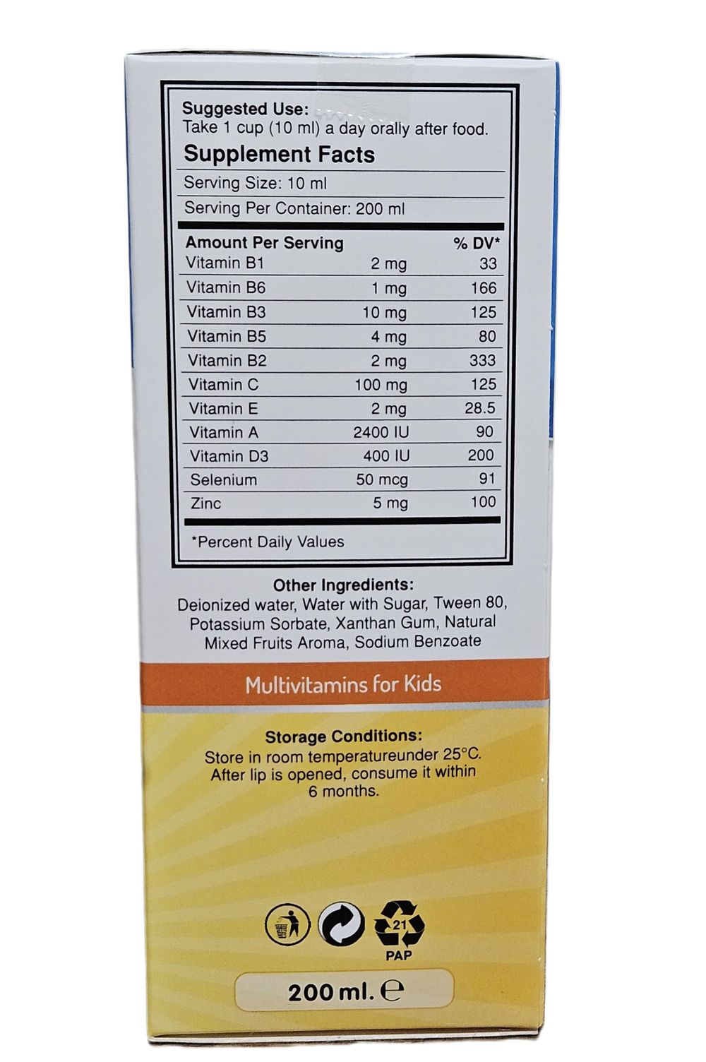 Nurse Harvey's - Multitim Vitamins and Minerals Syrup - 200 ml