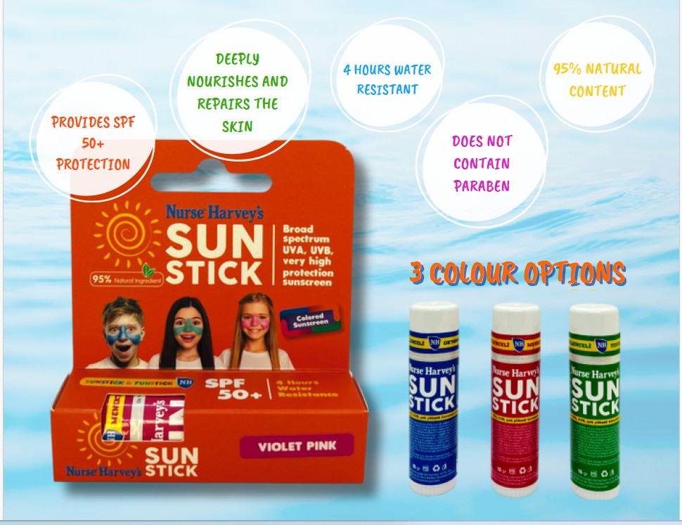 Nurse Harvey's - Sun Stick Sun Protection Spf 50+ - Violet Pink