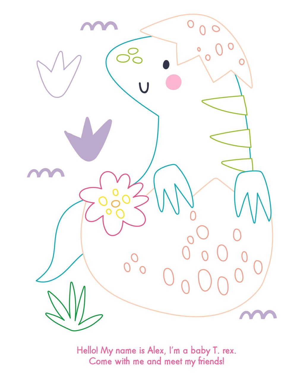 My Gem Art Colouring Book - Dinosaurs