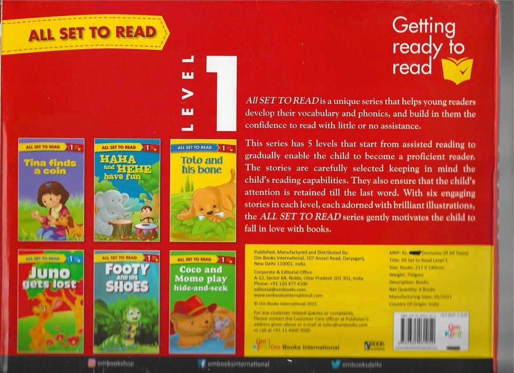 All Set To Read Level 1 - Pack of 6