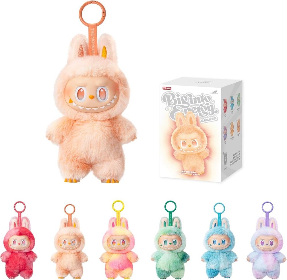 Pop Mart - Labubu Big Into Energy Plush Toy Version 3 - Style May Vary - 1 Pc - 17 cm