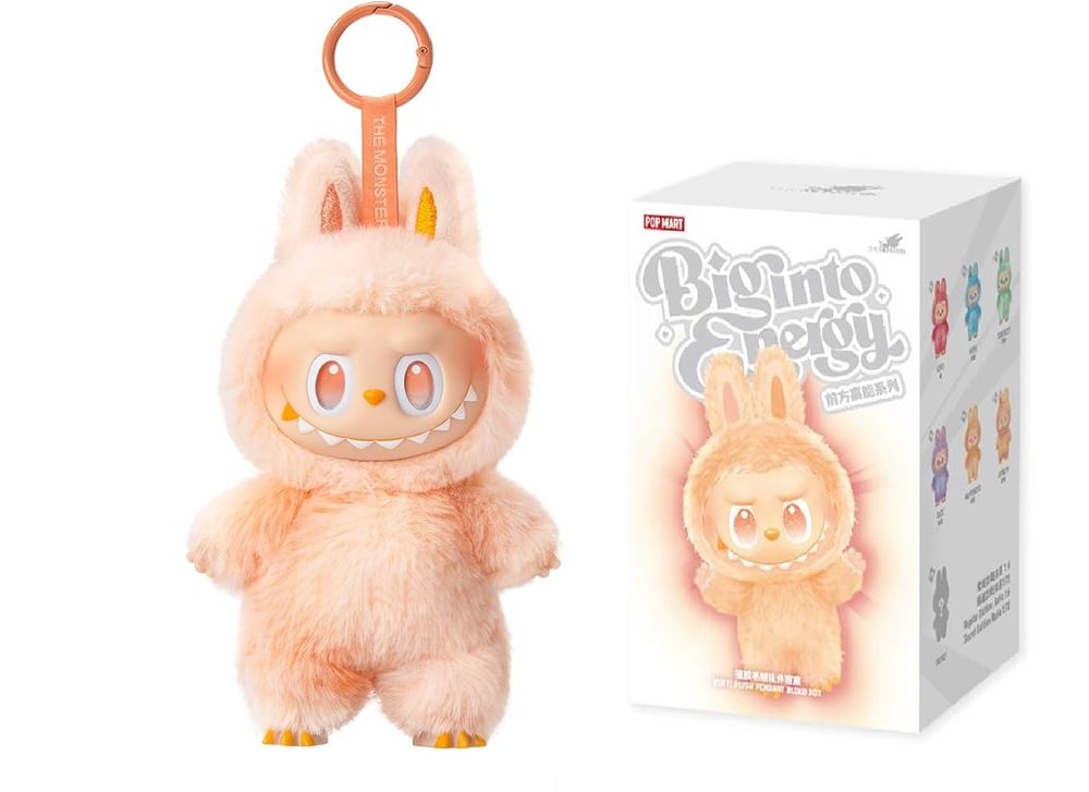 Pop Mart - Labubu Big Into Energy Plush Toy Version 3 - Style May Vary - 1 Pc - 17 cm