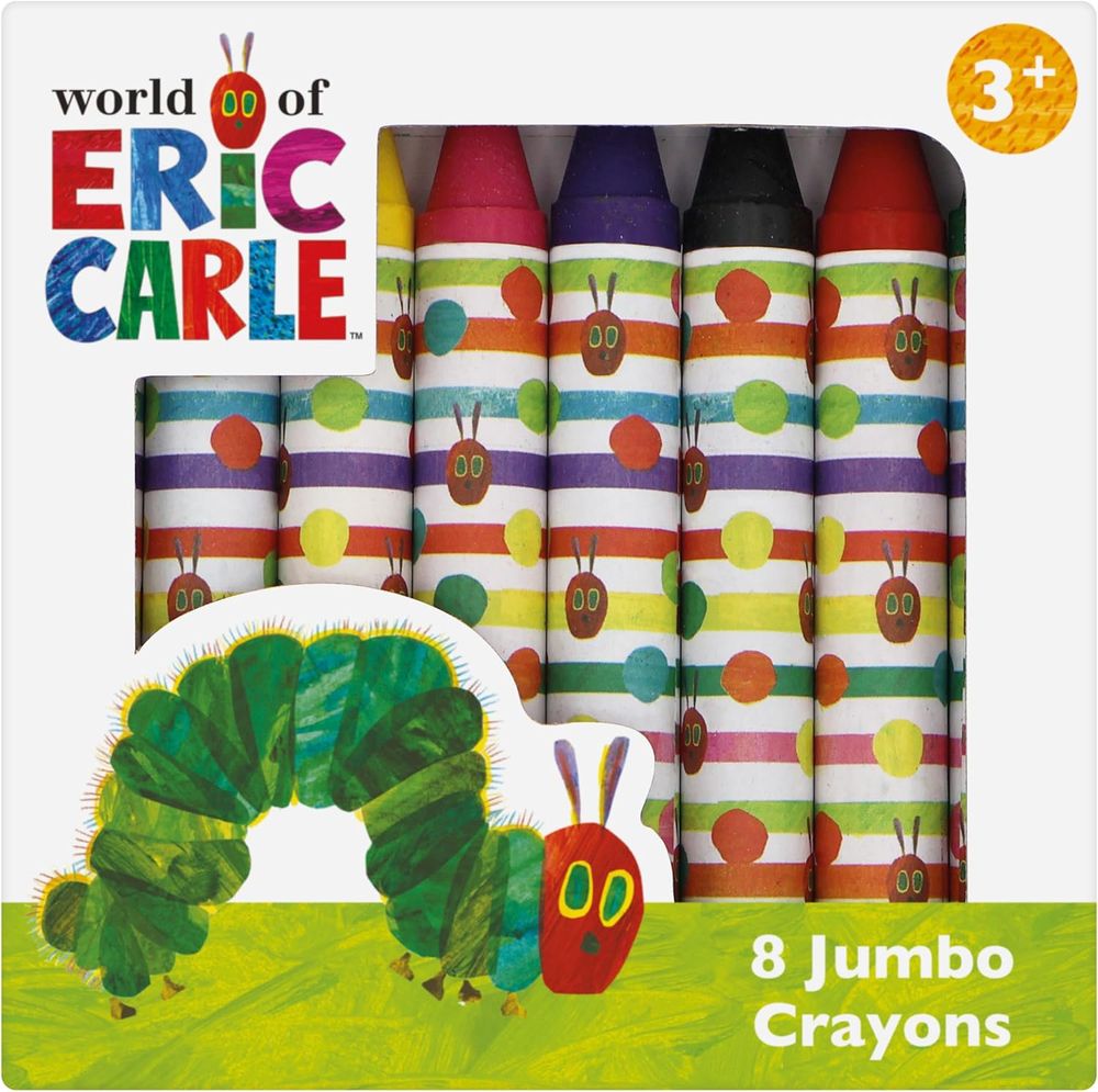 North Parade Publishing - 8 Jumbo Crayons 24/cdu - Very Hungry Caterpillar