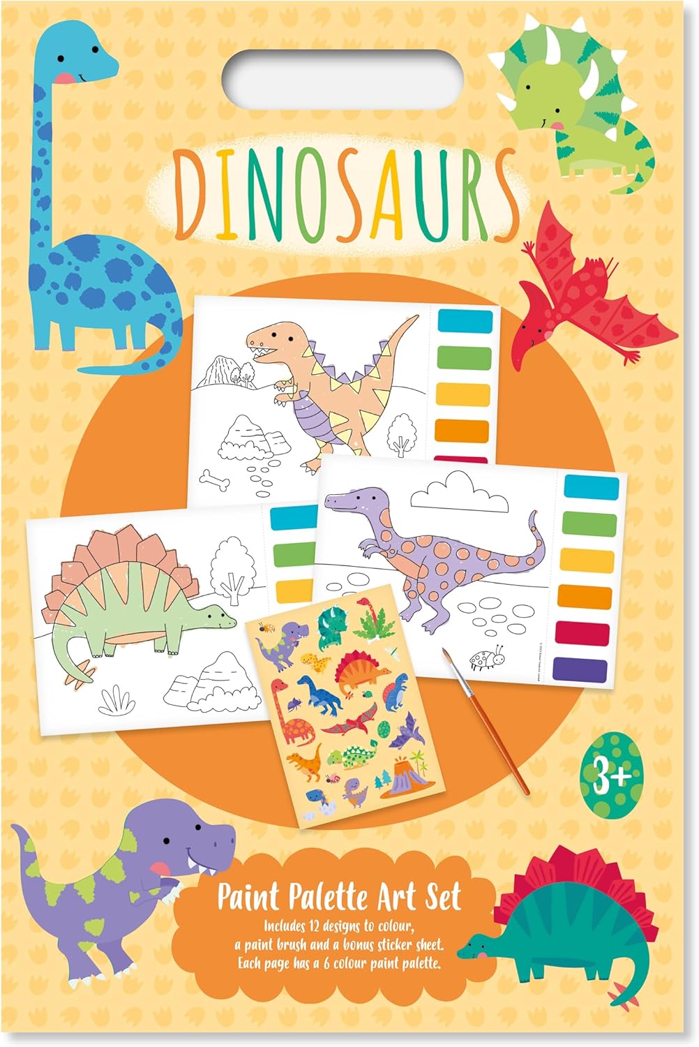 North Parade Publishing - Paint Palette Art Set - Dinosaurs