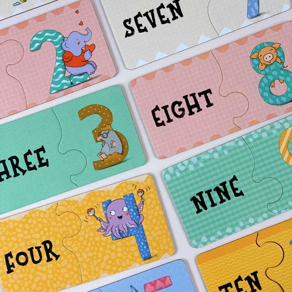 North Parade Publishing - Match And Learn Box - My Funny Numbers