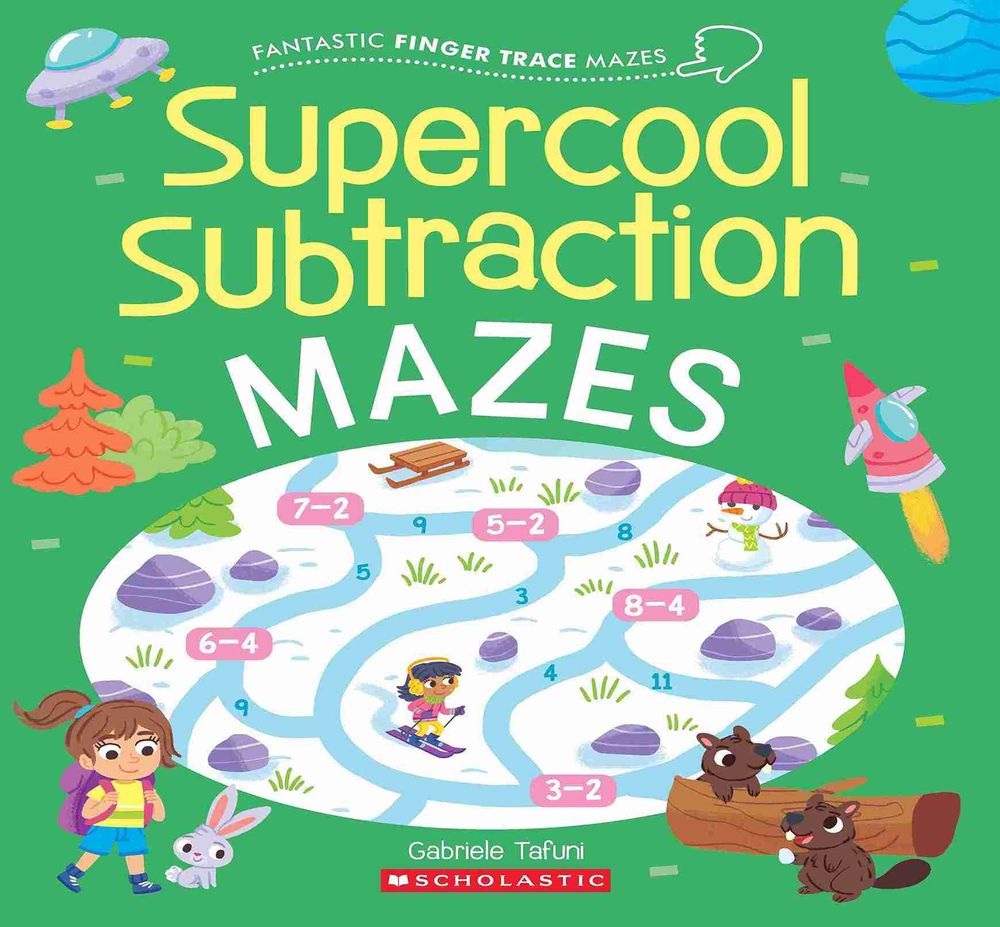 Fantastic Finger Trace Mazes: Awesome Subtraction Mazes
