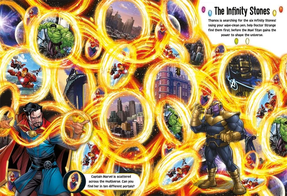 كتاب Marvel Avengers: Wipe Clean Activity Placemats