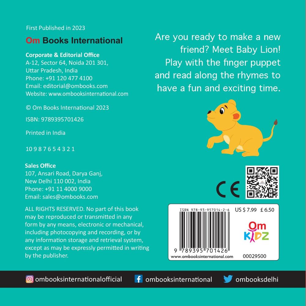 Baby Lion Finger Puppet Book