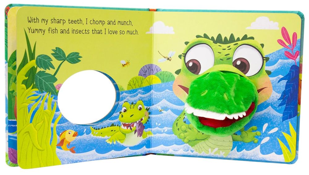 Hand Puppet The Friendly Crocodile Book