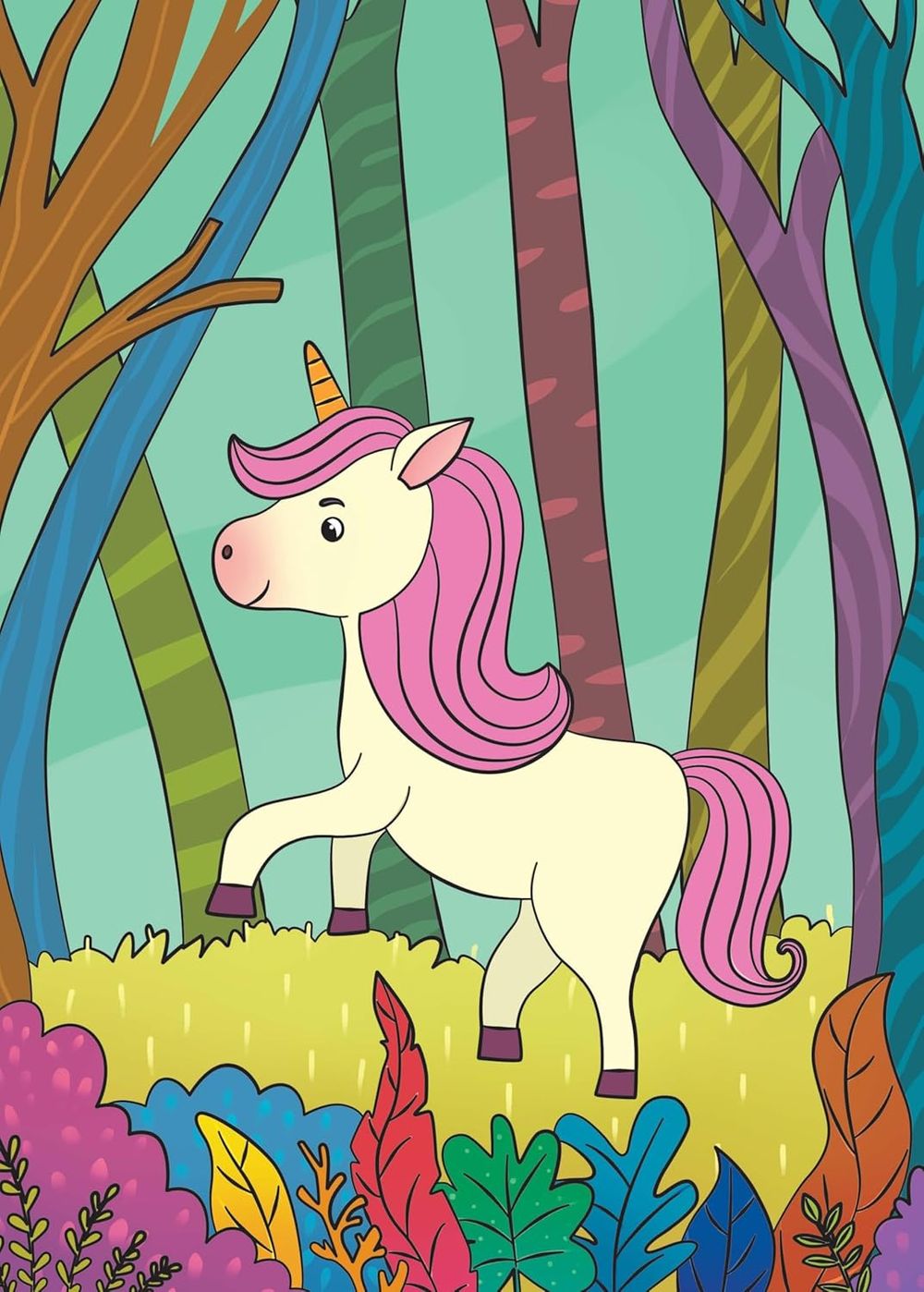 Unicorn Magic Colouring Book