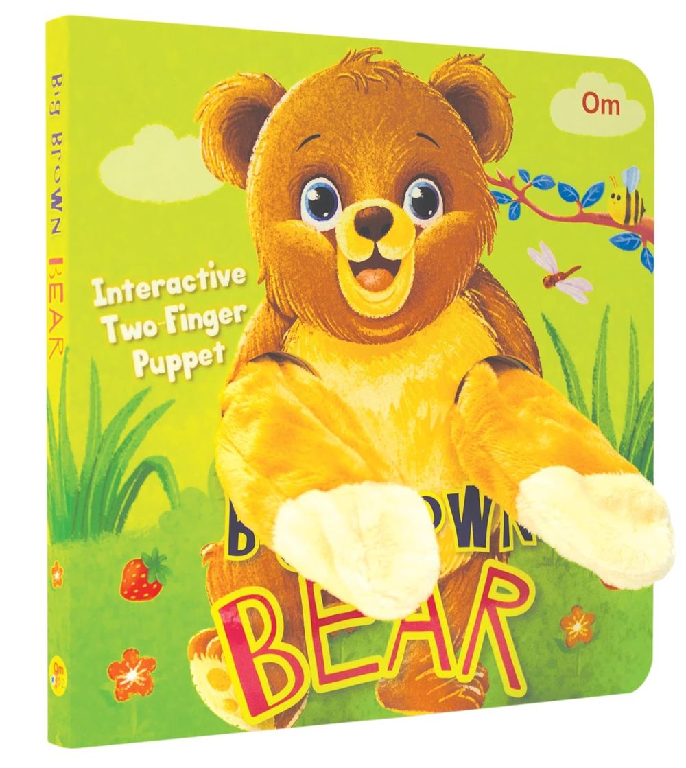 Interactive Two-finger Puppet Big Brown Bear
