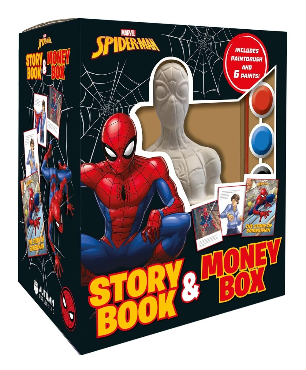 Marvel Spiderman: Story Book & Money Box