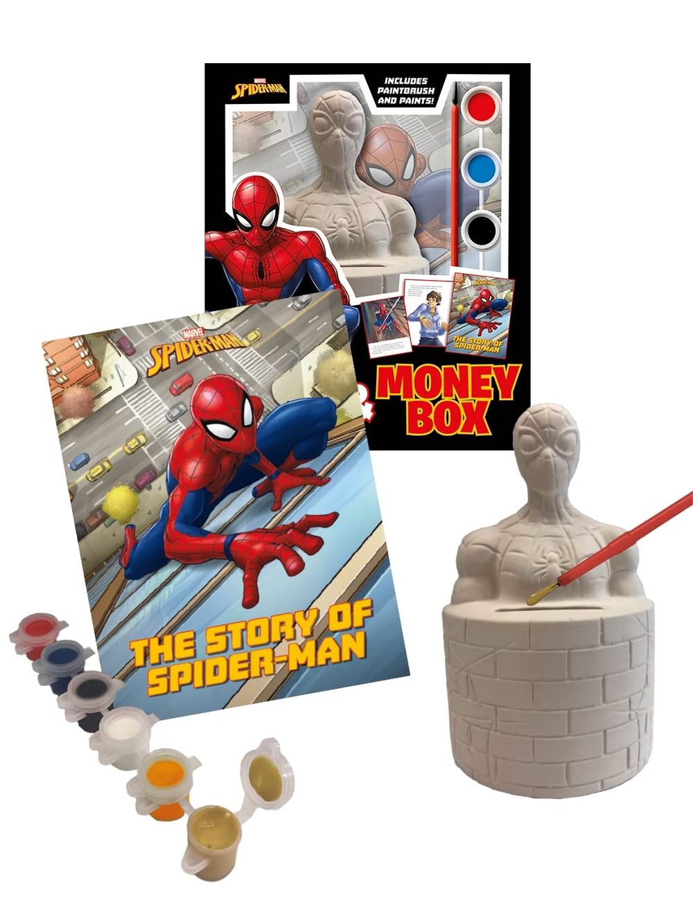 Marvel Spiderman: Story Book & Money Box