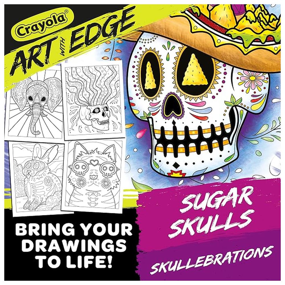 Crayola - Art With Edge Sugar Skulls Coloring Book - 32 Pages