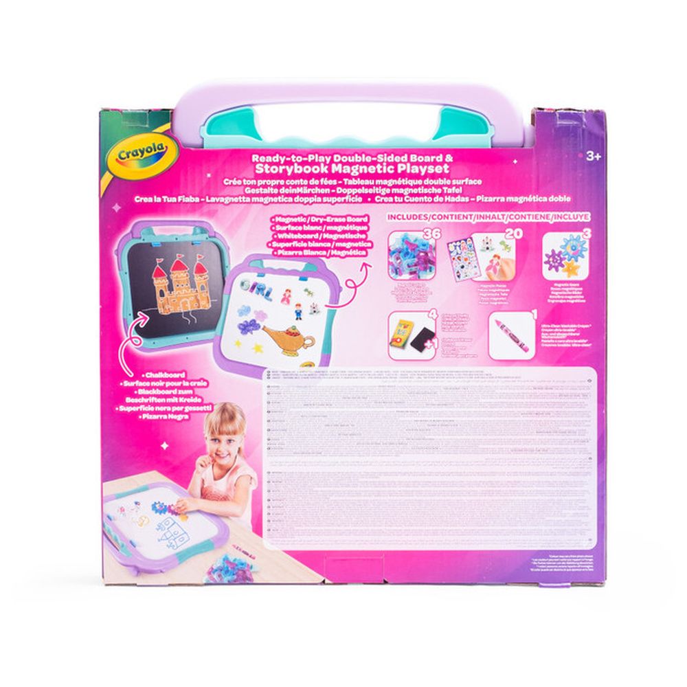 Crayola - Double-Sided Board & Magnetic Playset - 65 Pcs