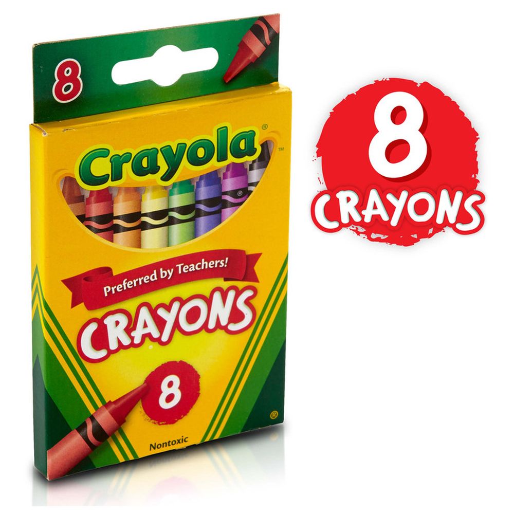 Crayola - Non-Toxic Crayons - 8 Pcs