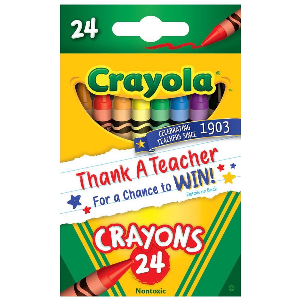 Crayola - Non-Toxic Crayons - 24 Pcs