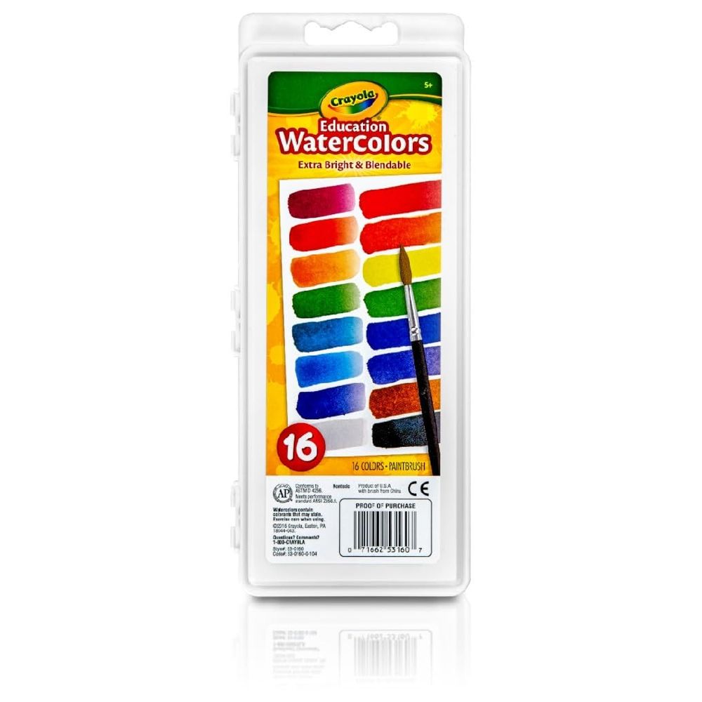 Crayola - Watercolor Mixing Set - 16 Pcs