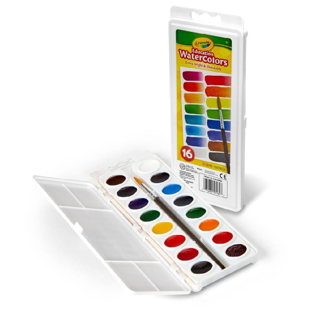 Crayola - Watercolor Mixing Set - 16 Pcs