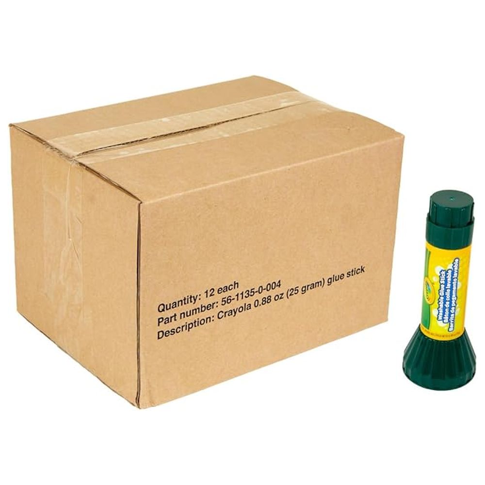 Crayola - Washable Glue Stick - 12 Pcs - 25 gm