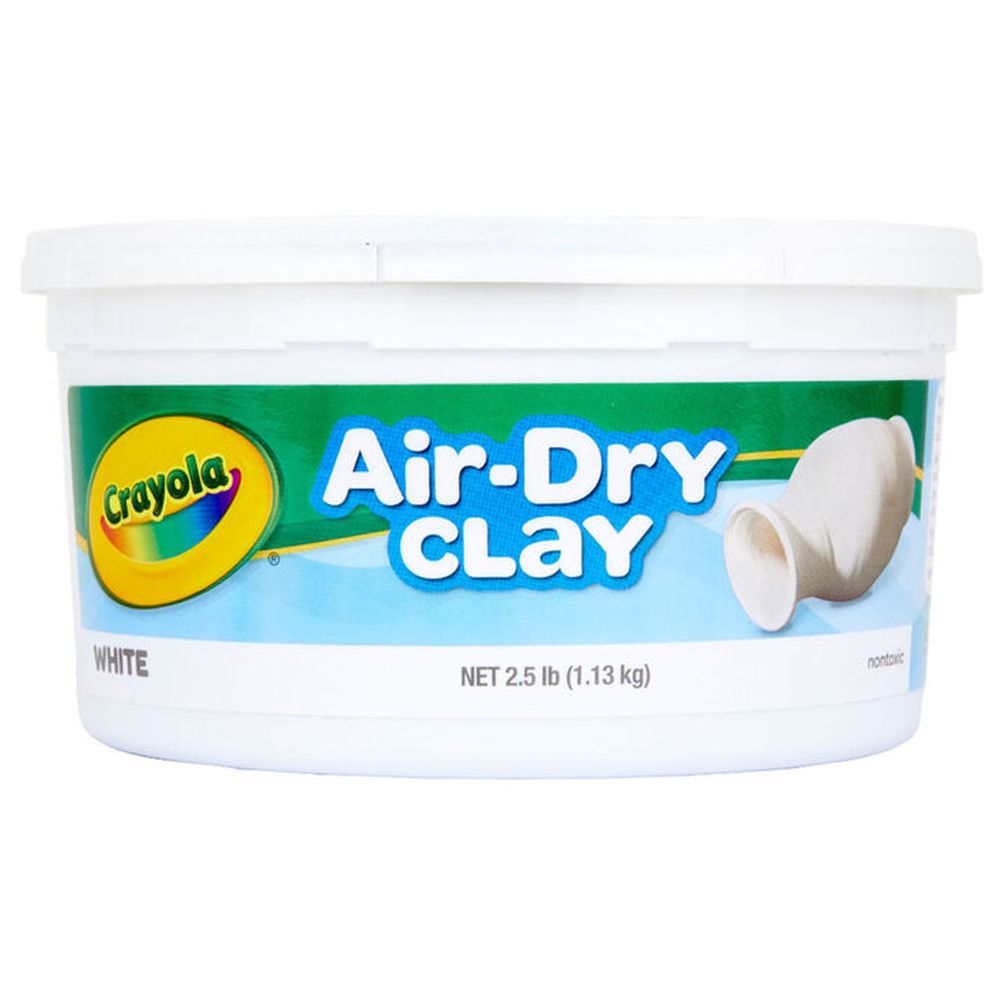 Crayola - Air Dry Clay Bucket - White - 1.13 Kg