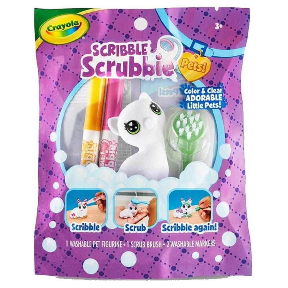Crayola - Scribble Scrubbie Washable Pet Figurine - Style May Vary - 1 Pc