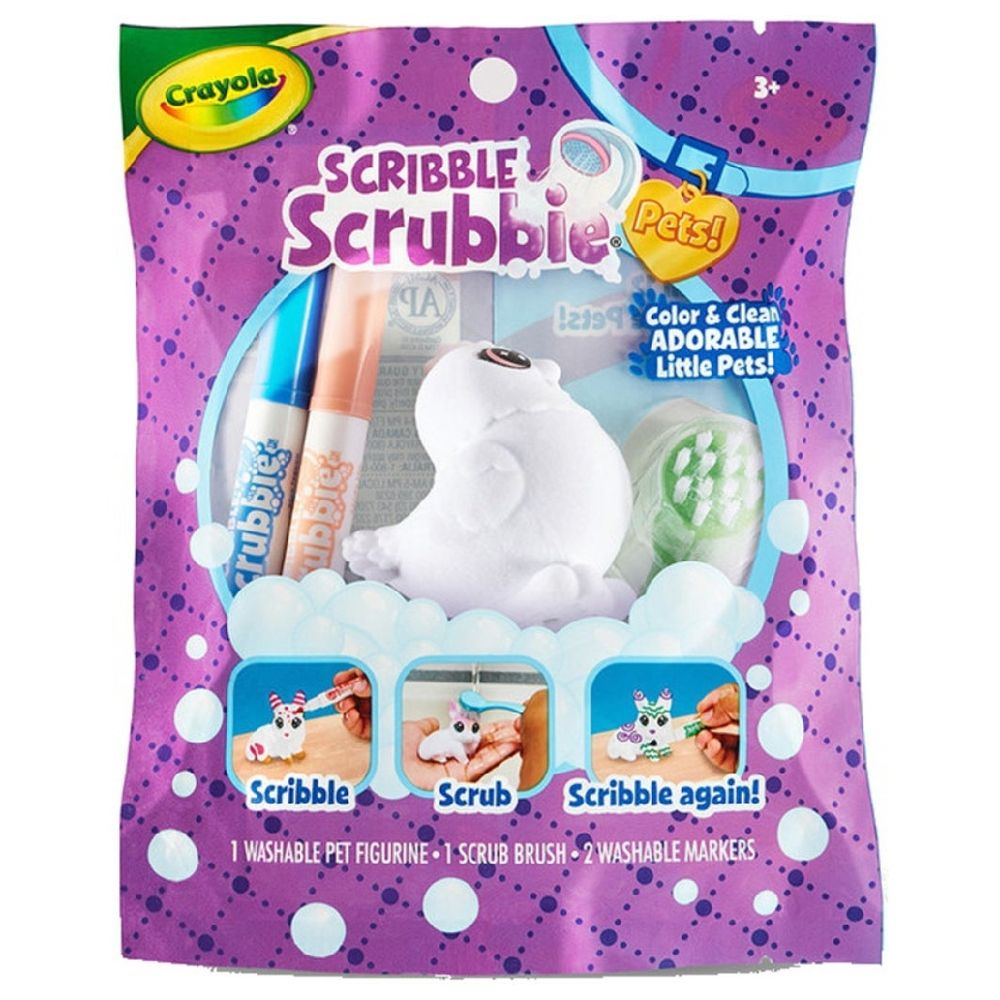 Crayola - Scribble Scrubbie Washable Pet Figurine - Style May Vary - 1 Pc
