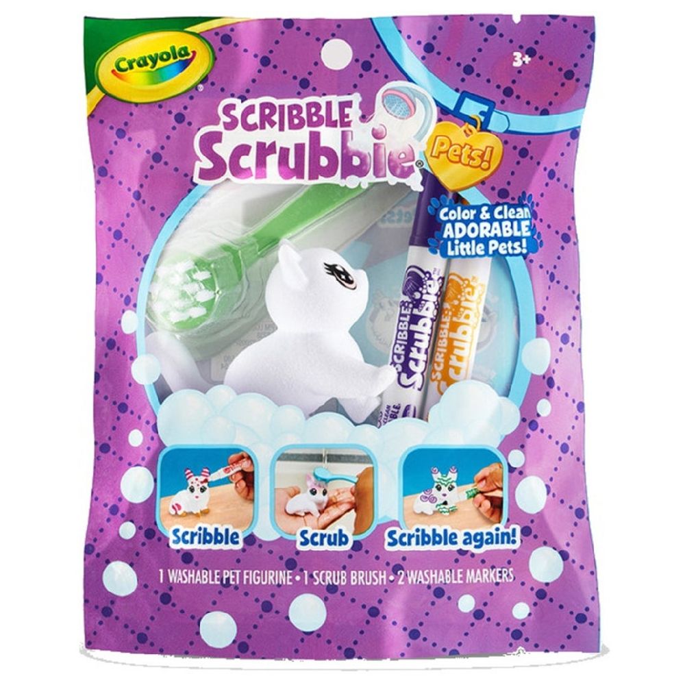 Crayola - Scribble Scrubbie Washable Pet Figurine - Style May Vary - 1 Pc