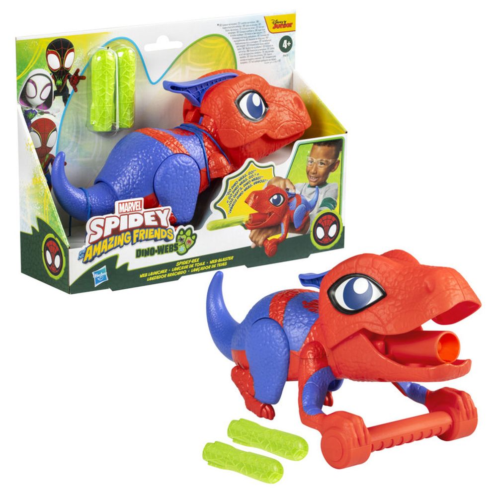 Marvel - Spidey-Rex Web Launcher w/ Darts - 3 Pcs